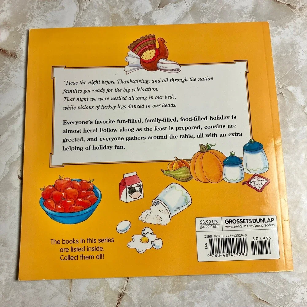 The Night Before Thanksgiving Natasha Wing Paperback Children's Holiday Book